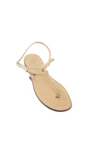 Sandali Capri gioiello color oro Da Costanzo | S4349ORO
